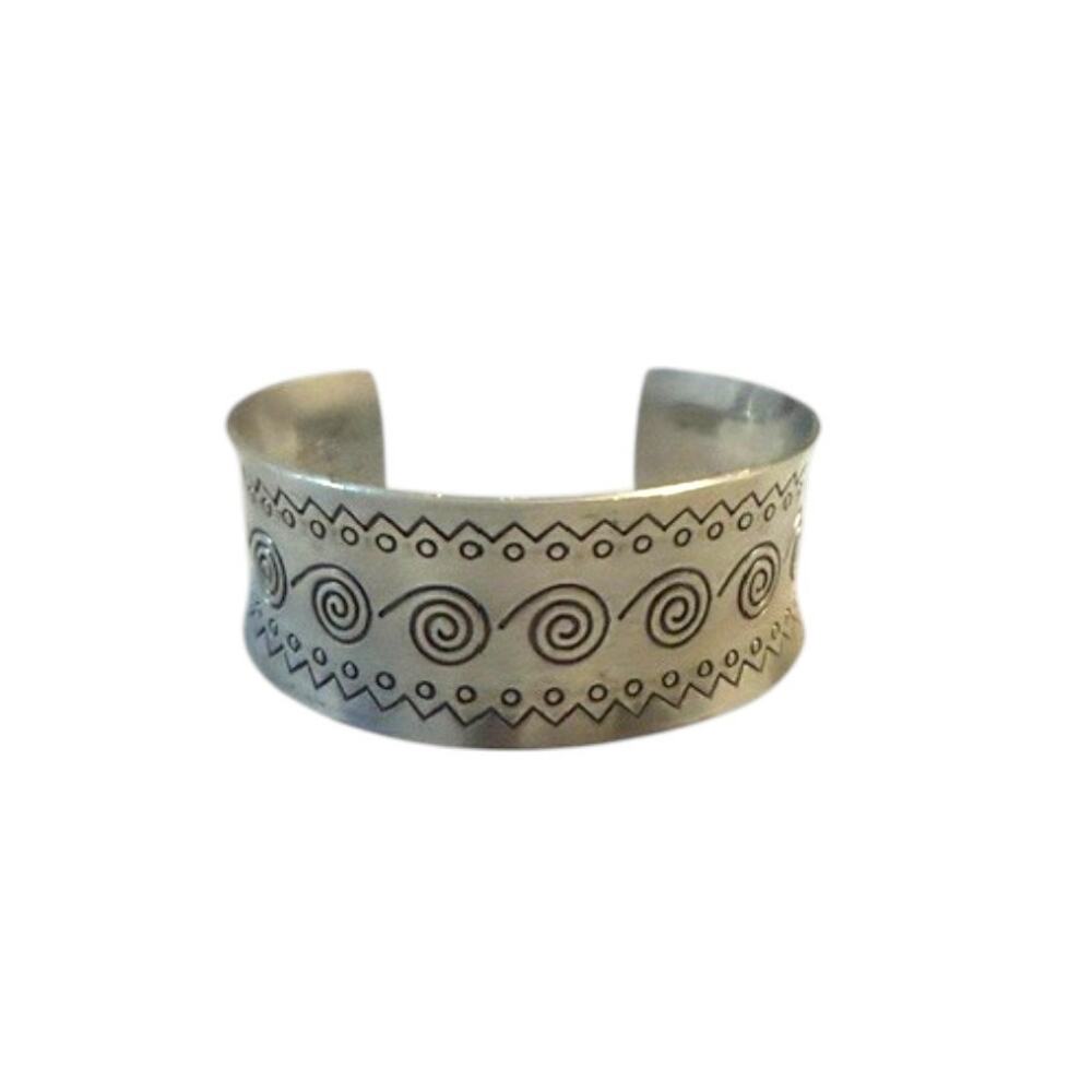Vintage Jorgen Jensen Denmark Pewter 223 Modernist Cuff Bracelet